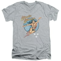 DCO - Wonder Woman Vintage - Slim Fit V Neck Rish - Medium