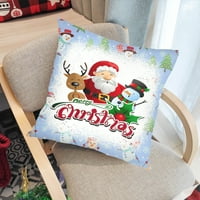 Коледен Коледа Санта Снежен човек Геометричен шаблон одеяло- мек и уютен термичен през целия сезон хвърляне за стол за легла на открито на открито