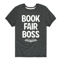 Book Fair Boss - младежки чай с къс ръкав