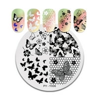 Emery for Natural Nails Различни стилове Стикери за нокти за нокти Дизайн сладък цвете геоме