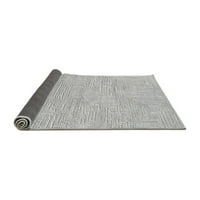 Ahgly Company Indoor Rectangle Solid Grey Modern Area Rugs, 5 '8'