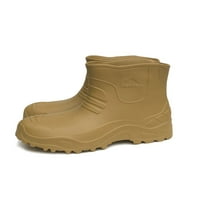 Colisha Women Garden Shoes Глезен височина работна обувка приплъзване на дъжд обувка на открито водоустойчиво ботуши високо горно жълто-11-11.5 10.5-11