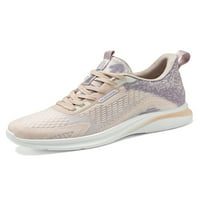 Crocowalk дамски мъжки маратонки Спортни обувки Платформа Athletic Unise Trainers Outdoor Fashion Lace Up Pink 5.5