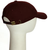 Персонализирана шапка a до z Начални букви класическа бейзболна шапка, бургундска шапка бяло злато буква f