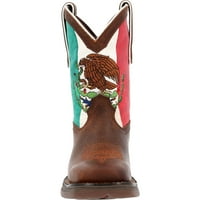 Lil 'Durango Big Kids' Mexican Flag Western Boot Size 10