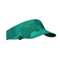 Слънчева шапка за козирка, спортни слънчеви шапки полиестер кепър регулируеми слънчеви шапки за мъже жени-зелен пиксел пчелен модел