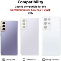 Каледио калъф за Samsung Galaxy S 5G [Waterfall Quicksand] TPU Slim Gel [Ring Stand] Hybrid Skin Cover [Liquid Glitter Purple]