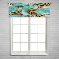 Леопардов прозорец завеса валанс