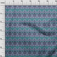 OneOone Silk Tabby Fabric Diamond & Swirl Ikat Print Fabric по двор широк