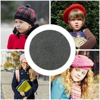 Lacyie Kids Girls Berets Hat Classic Fashion Simple Wall Wool Beanie капачка