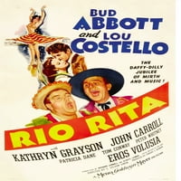 Rio Rita Top отляво: Kathryn Grayson John Carroll Bottom отляво: Lou Costello Bud Abbott Movie Poster Masterprint