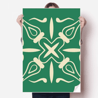 Talavera стил Зелен декоративен модел стикер Декорация плакат Игрален тапет Тапет Декал