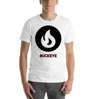 Недефинирани подаръци XL Buckeye Fire Style с къс ръкав памучна тениска