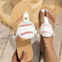Сандали жени бейзболни плъзгачи върху сандали плоски чехли джапанки Отворени пръст на плажа сандали сделки
