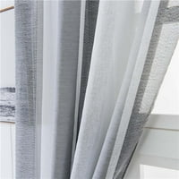 Hemoton Multicolor Striped Voile завеса минималистична модерна тюл чиста завеса завеса за прежда за декор на прозореца на спалнята - 100x