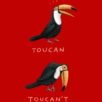 Toucan Toucan't Boys Red Graphic Tee - Дизайн от хора