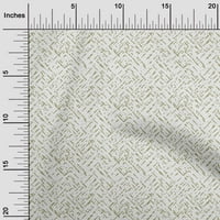 Oneoone Georgette Viscose Olive Green Fabric Abstract Малки квилинг консумативи за печат за шиене на двора широк