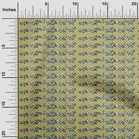 OneOone Cotton Poplin среден жълт тъкан геометричен дизайн