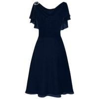 Женски рокли лято тъмно синя дантела жени официална сватбена шаферка с висока талия парти топка абитуриентска рокля рокля xxxxl
