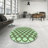 Ahgly Company вътрешен правоъгълник с шаблони с папрат зелена площ килими, 2 '3'
