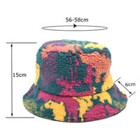 Yinguo есен и зимна вратовръзка багрило цветно отпечатана риболовна шапка е модерна шапка за пътуване на открито