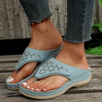Jtckarpu сандални клинови сандали за жени отворени пръсти на летните ежедневни сандали ходещи обувки за ходене