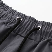 Leey-World Meens Cargo Pants Leisure Fashion Summer Shorts Gatss и Color Camouflage Men's Multi-Pocket Men Pants Grey, m