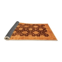 Ahgly Company вътрешен правоъгълник Ориентал оранжево традиционни килими, 5 '8'