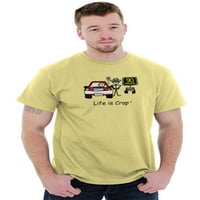 Полицейски служител на скоростния капан Недостищ мъжки графични тениски Tees Brisco Brands 3x