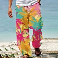 Мъжки ежедневни панталони мъже панталони Лятен плаж Хипи Харем панталони торбисти бохо йога хавайци ежедневни капки чатал панталон