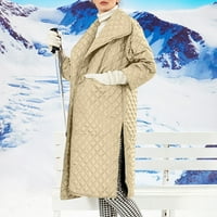 Kali_Store Женски якета и парки за жени Зимни топло шерпа яке с тежка палто с качулка A, S, S, S