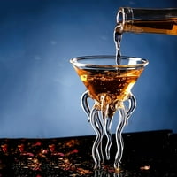 -Octopus коктейл стъкло прозрачен медуза уиски стъклен сок виното шампанско