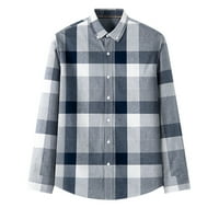 Риза на айомет за мъже текстилна джобна катарама с дълъг ръкав риза с дълъг ръкав