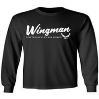 Тениска за възрастни с дълъг ръкав на Wingman USAF
