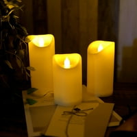 Безплатни светодиодни свещи батерия, работеща на открито вътрешно трептящ стълб свещи с таймер водоустойчиви дълготрайни свещи светлини за сватбени партита цент?