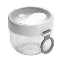 VNTUB CLEARANCE 600ML ONVER OAT контейнери с капаци и лъжици, отопление на микровълнова фурна, чаша за супа, преносима теч от пластмасови пластмасови чаши за зърнени храни кисело мляко чаша за закуска чаша