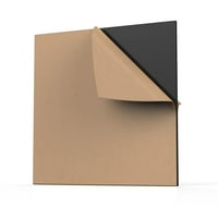 Акрилен лист плексиглас 24 24 Правоъгълник панел 1 8 дебел, хвърлен плекси стъклена дъска със защитна хартия за табели, проекти за дисплей DIY, занаят и лесен за рязане, черен, 1-пакет