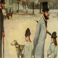 Place de la Concorde Das Bildnis Poster Print от Edgar Degas