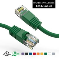 12 фута CAT UTP Ethernet Network Booted Cable Green, Pack