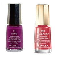 Mavala Mini Nail Polish 5ml - Hanoi - Rouge Hot - Combi Pack