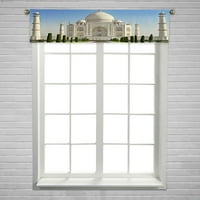 Taj Mahal in Sunrise Light Agra Window Curtain Valance Pocket