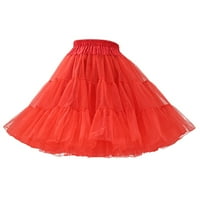 koaiezne женски бонбони цвят многоцветна пола поддръжка Половин тяло Putticoat Цветна малка пола